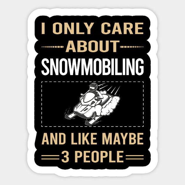 Funny 3 People Snowmobiling Snowmobile Sticker by symptomovertake